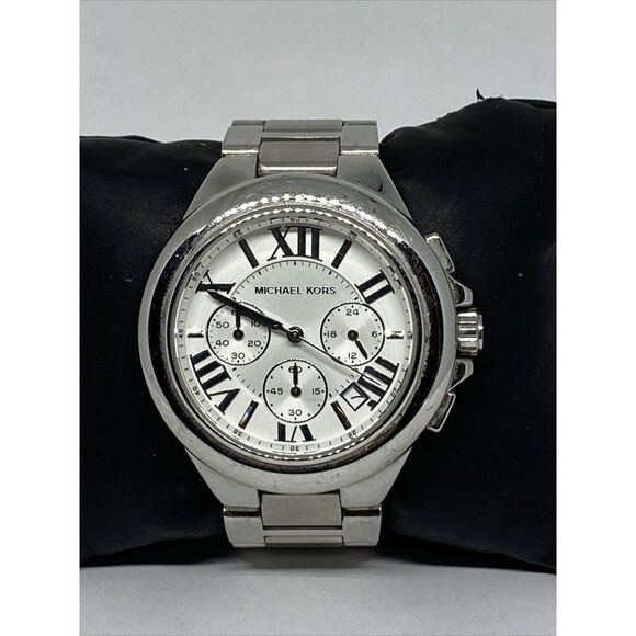 Michael Kors Camille MK5719 Women Silver Stainless Steel Analog Dial Watch MP328 - Picture 1 of 12